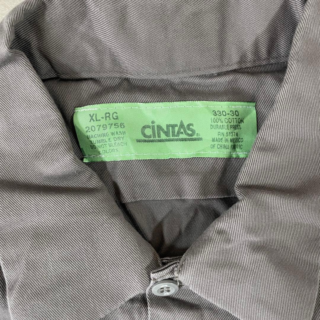 【美品】CiNTAS 長袖ワークシャツ サイズXL グレー