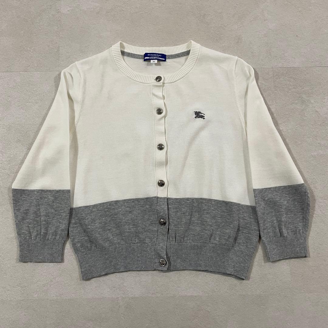 古着 BURBERRY LONDON ブルーレーベル カーディガン ロゴ刺繍