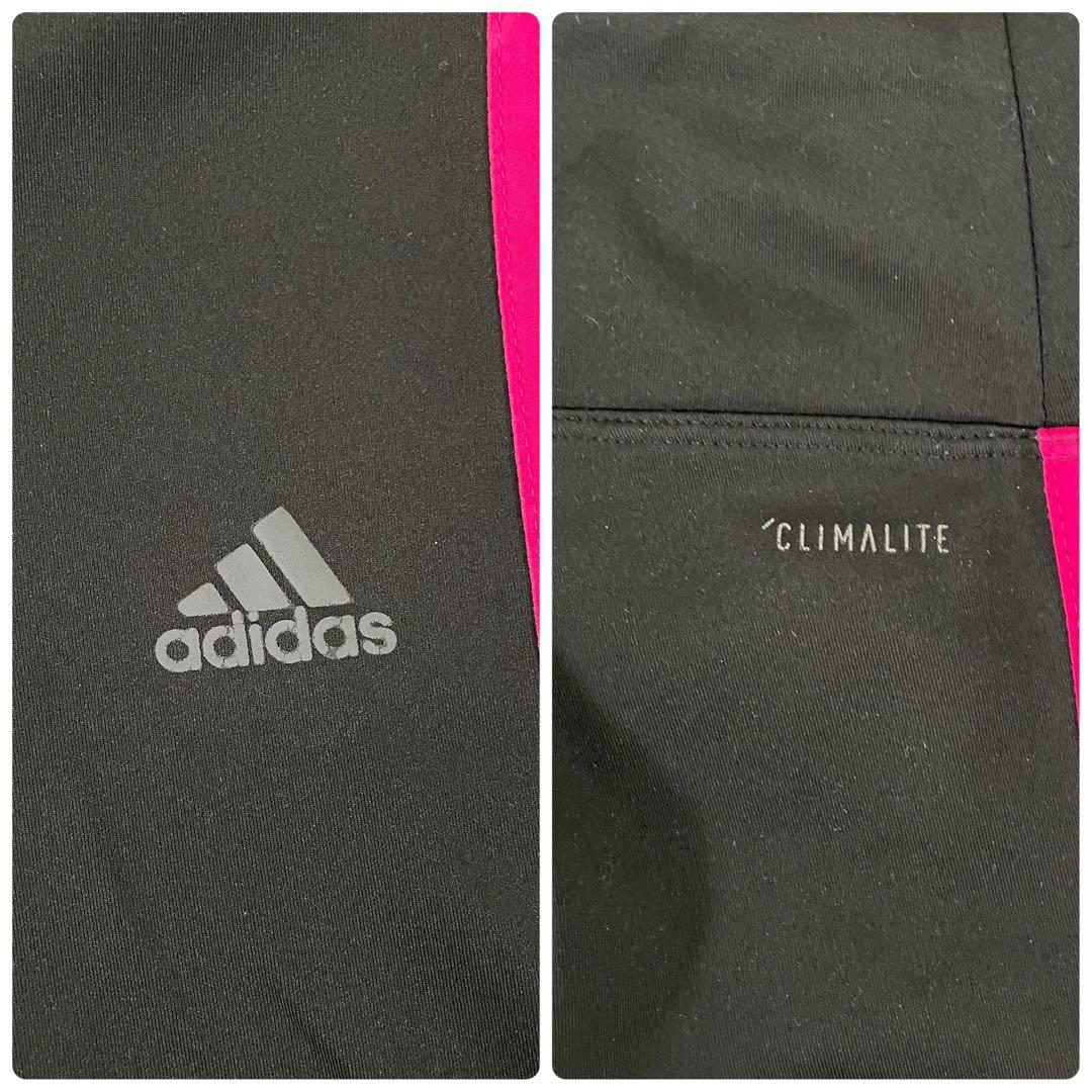 【美品】adidas レギンス 3ストライプ サイズS ブラック