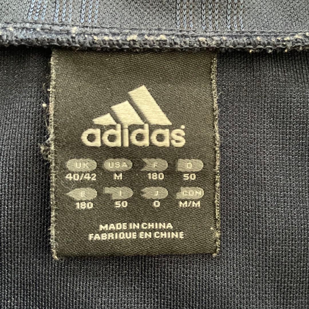 【美品】古着adidas トラックジャケット Oサイズ ネイビー