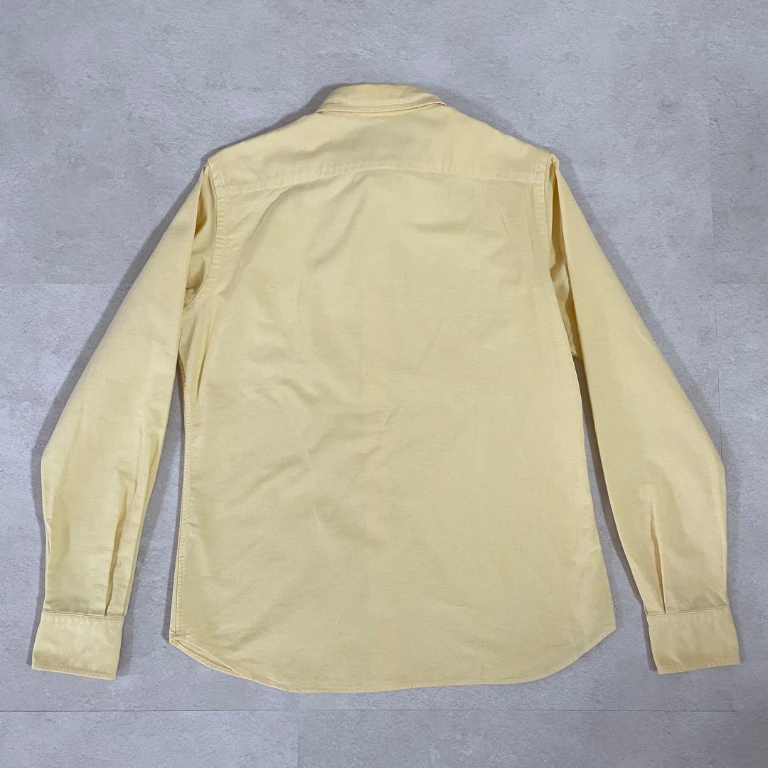 【美品】90s POLO RALPH LAUREN 長袖シャツ 7 イエロー