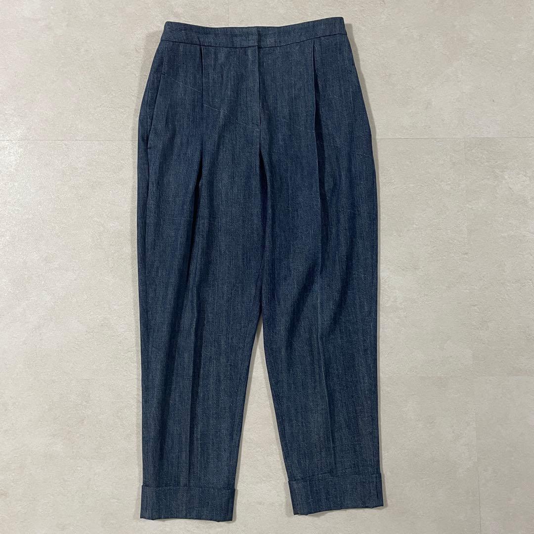 【希少美品】ODEEH テーパードパンツ デニ厶 サイズ36 ネイビー
