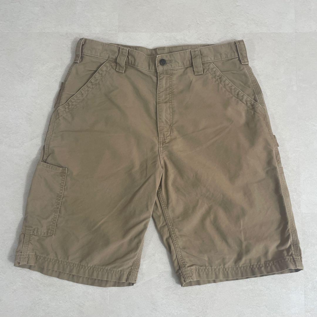 【人気商品】古着 Carhartt ハーフパンツ サイズ34 ベージュ
