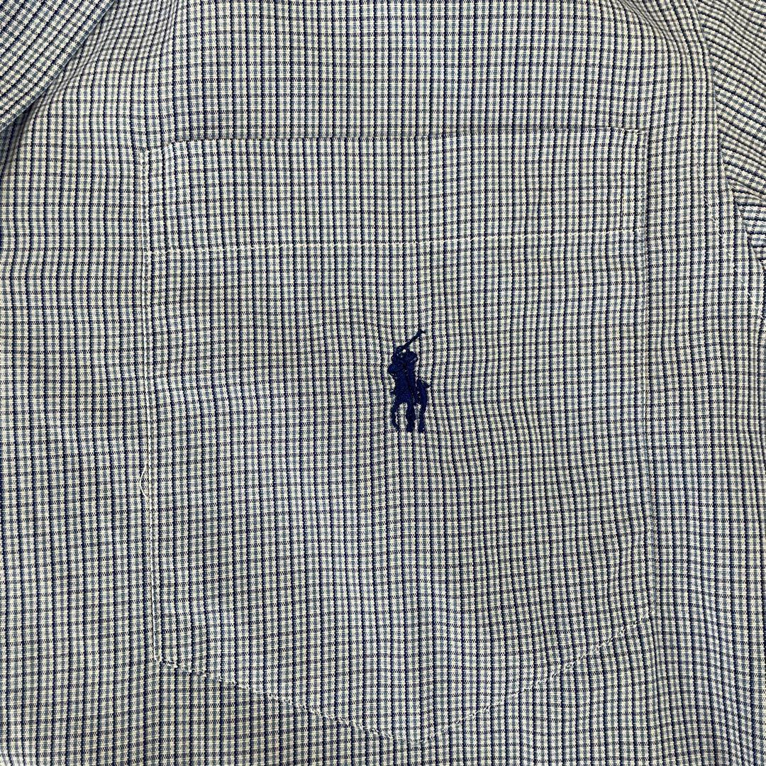 【美品】80s POLO RALPH LAUREN 半袖シャツ 7 チェック柄