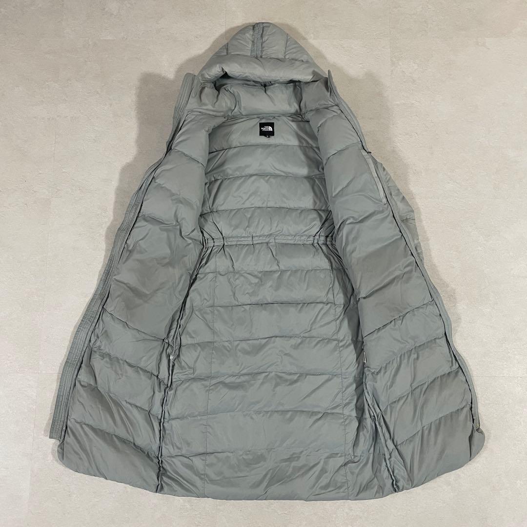 古着 THE NORTH FACE ロングダウンジャケット M グレー
