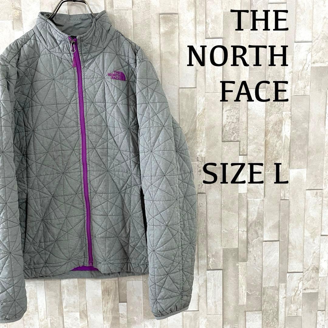 古着 THE NORTH FACE キルティングジャケット サイズL グレー