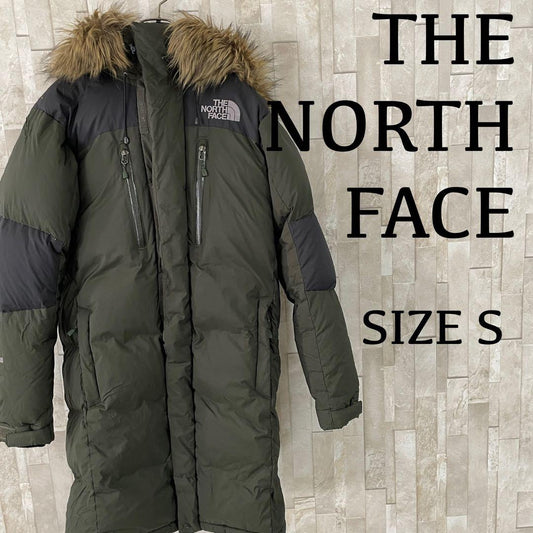古着 ザノースフェイス ファー付 ロングダウンジャケット HYVENT 800