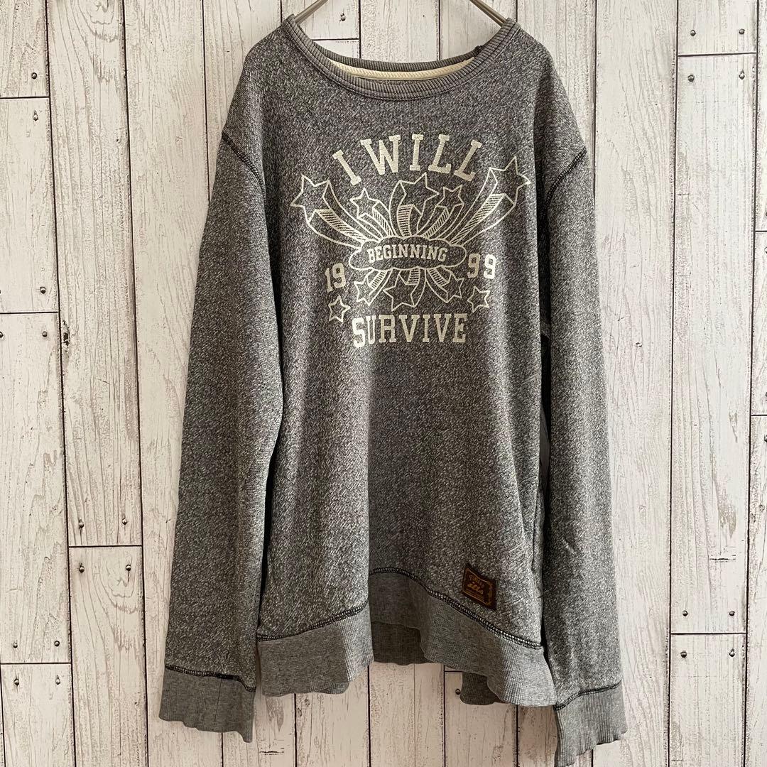 【美品】ILLS イルズ ユニセックスロングTシャツ Ｍサイズ グレー