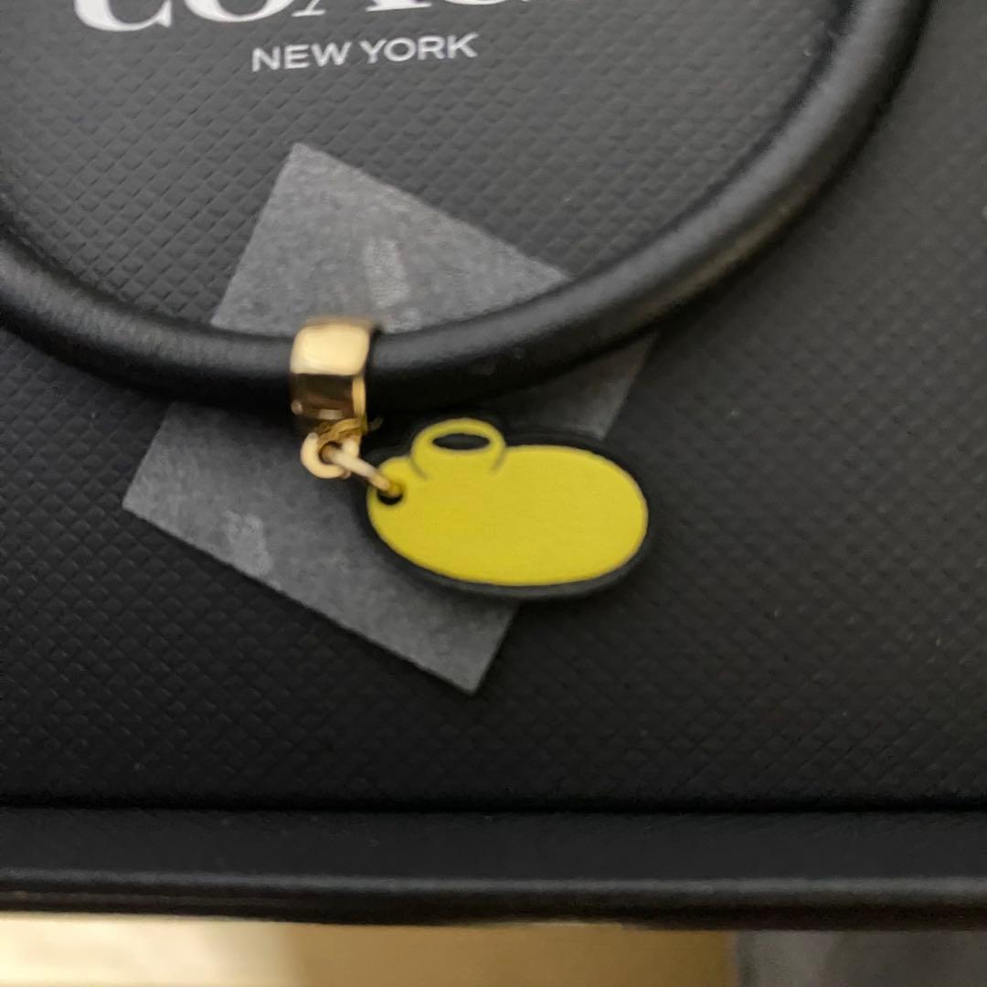 【限定コラボ】訳あり新品 COACH×DISNEY レザーブレスレット 箱付