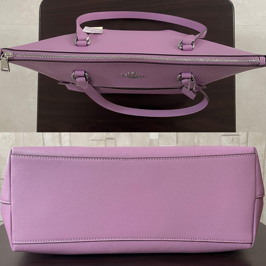 訳あり新品 COACH トートバッグ バイオレット