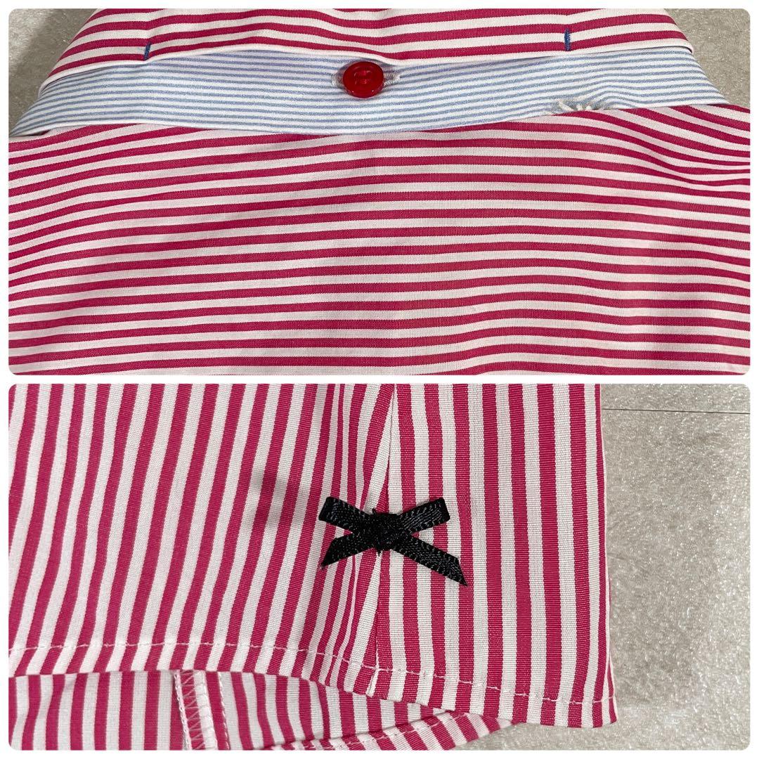 【美品】Paul Smith 半袖シャツ サイズ40 ストライプ柄 花柄