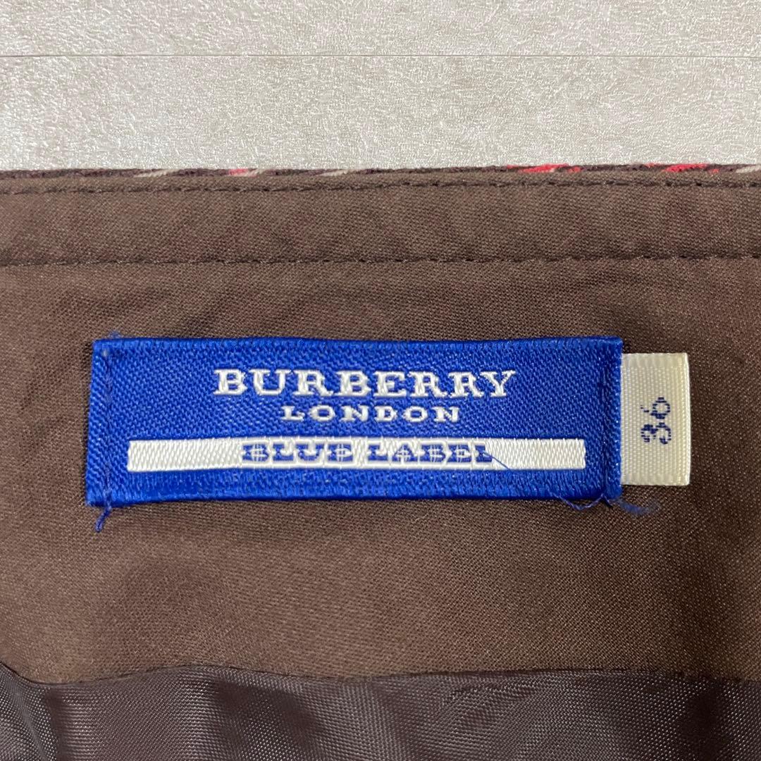 古着 BURBERRY LONDON ブルーレーベル ミニスカート 日本製