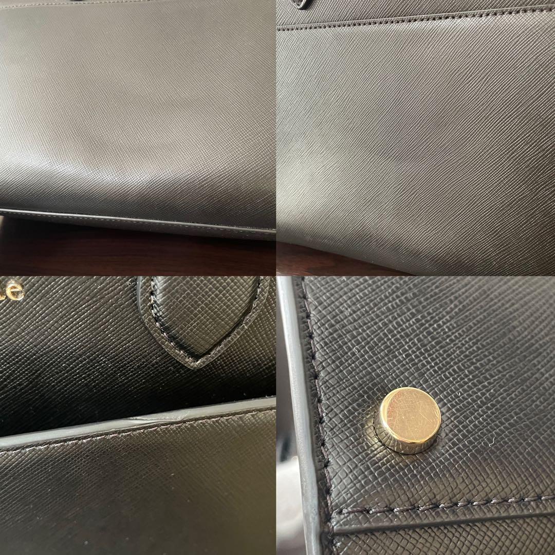 訳あり新品 kate spade ハンドバッグ 2way 黒