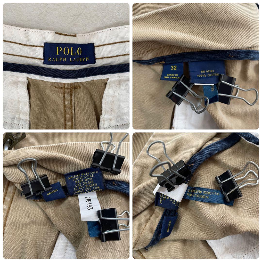 古着 POLO RALPH LAUREN ハーフパンツ サイズ32 ブラウン