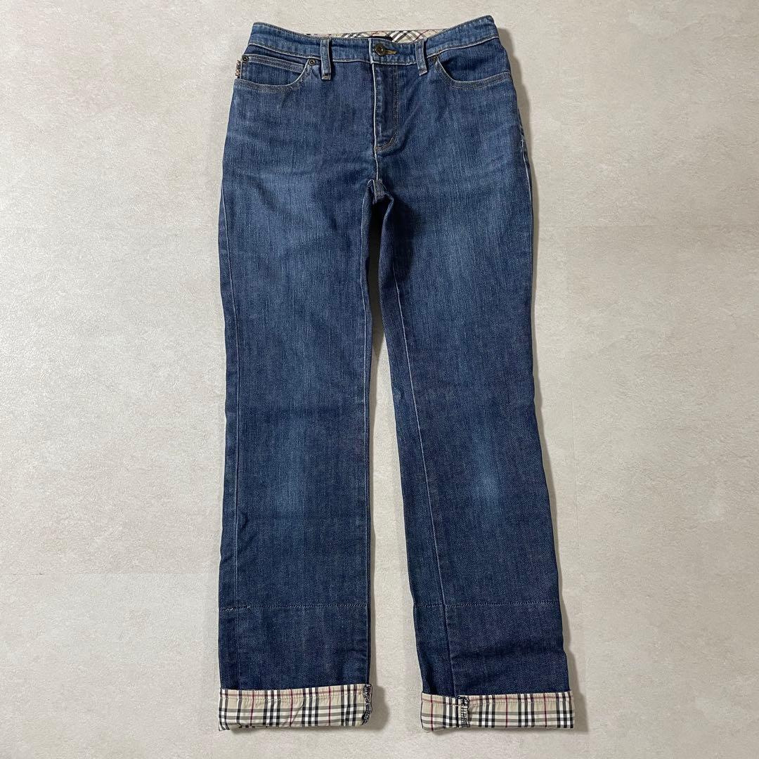 古着 BURBERRY LONDON デニム バーバリーチェック サイズ7