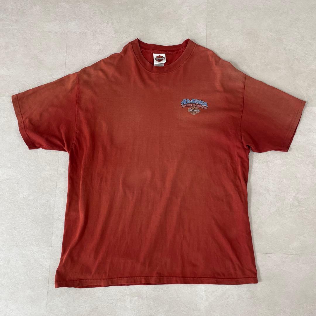 古着 HARLEY-DAVIDSON 半袖Tシャツ サイズXL レッド系