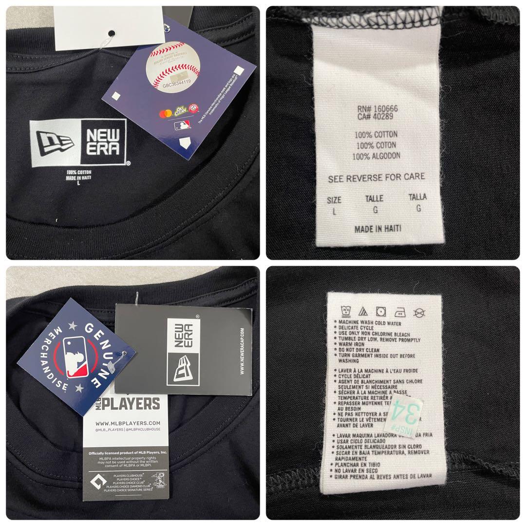 【新品未使用タグ付】NEW ERA 大谷翔平 ピッチャー Tシャツ L 黒