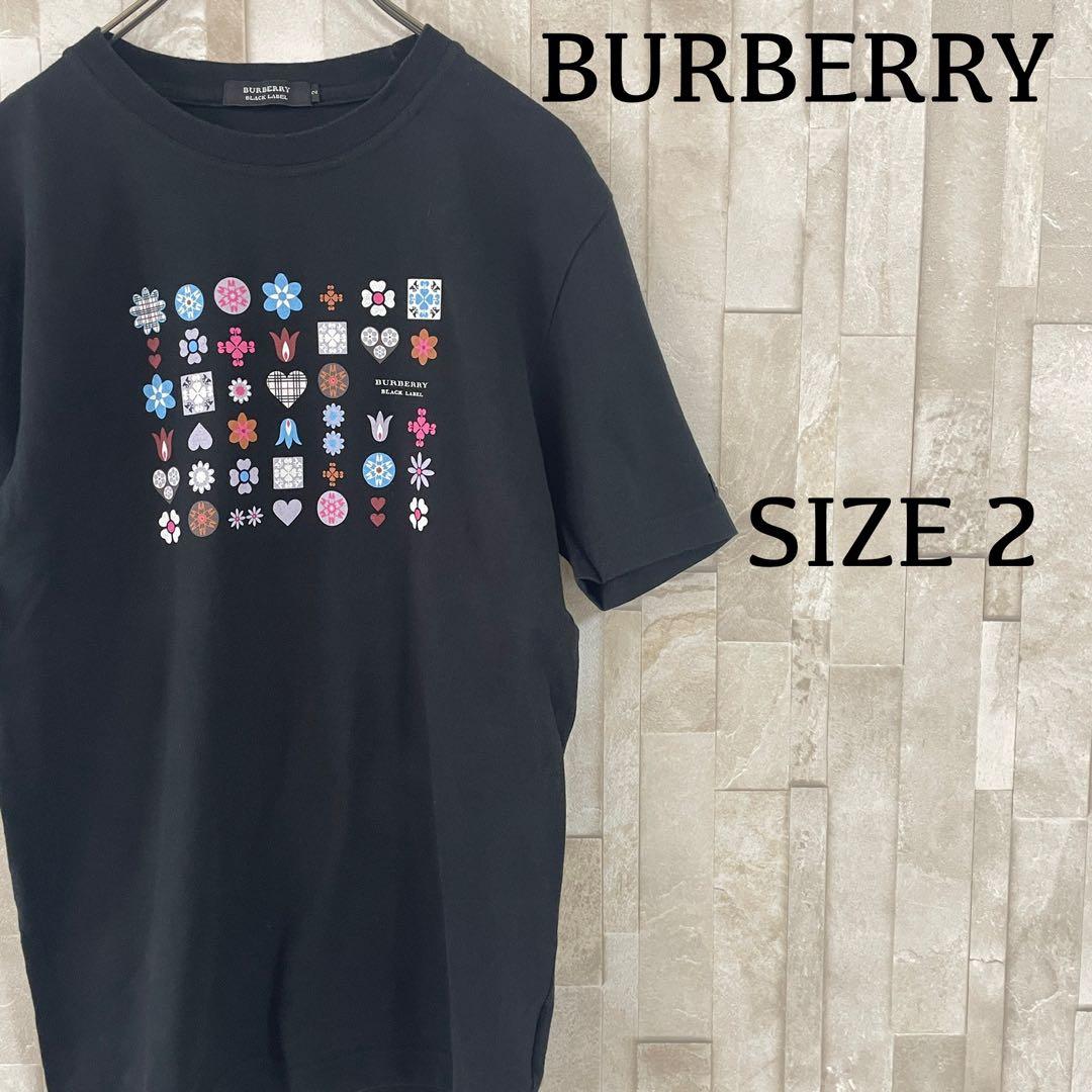 【美品】BURBERRY BLACK LABELT半袖Tシャツ 2 ブラック