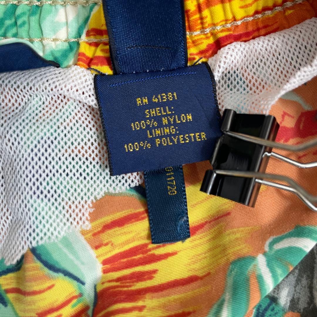 古着POLO RALPH LAUREN スイムショーツ サイズ S 総柄