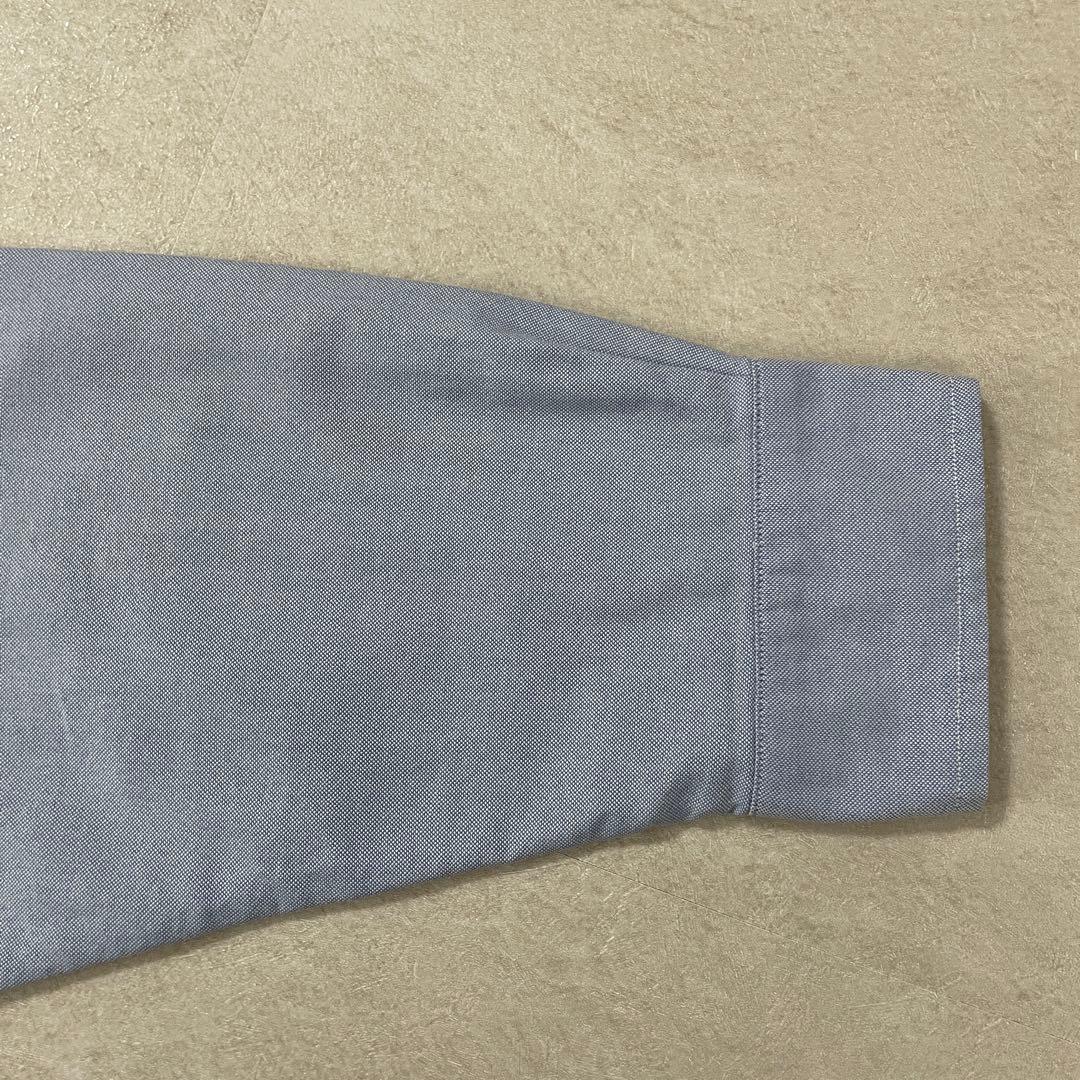 90s POLO RALPH LAUREN 長袖シャツ ポニー刺繍 ブルー