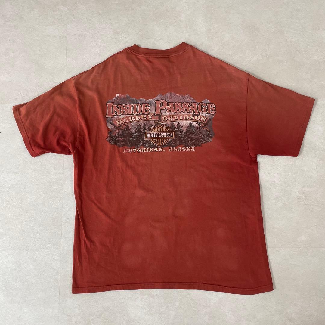 古着 HARLEY-DAVIDSON 半袖Tシャツ サイズXL レッド系