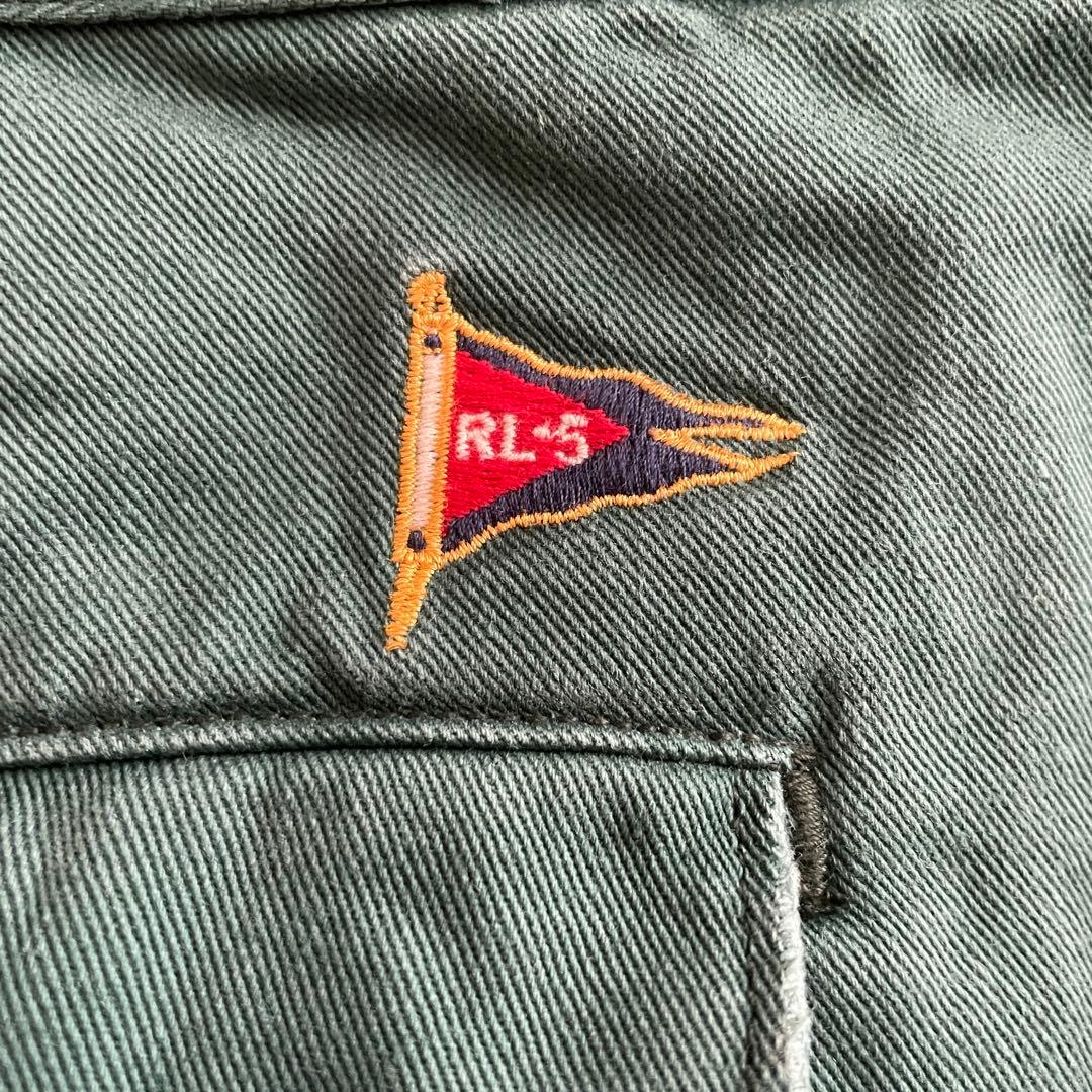 90s POLO RALPH LAUREN ハーフパンツ サイズ38 グリーン