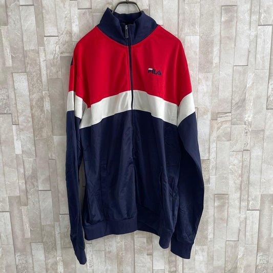 古着 FILA フィラ トラックジャケット サイズ L バイカラー
