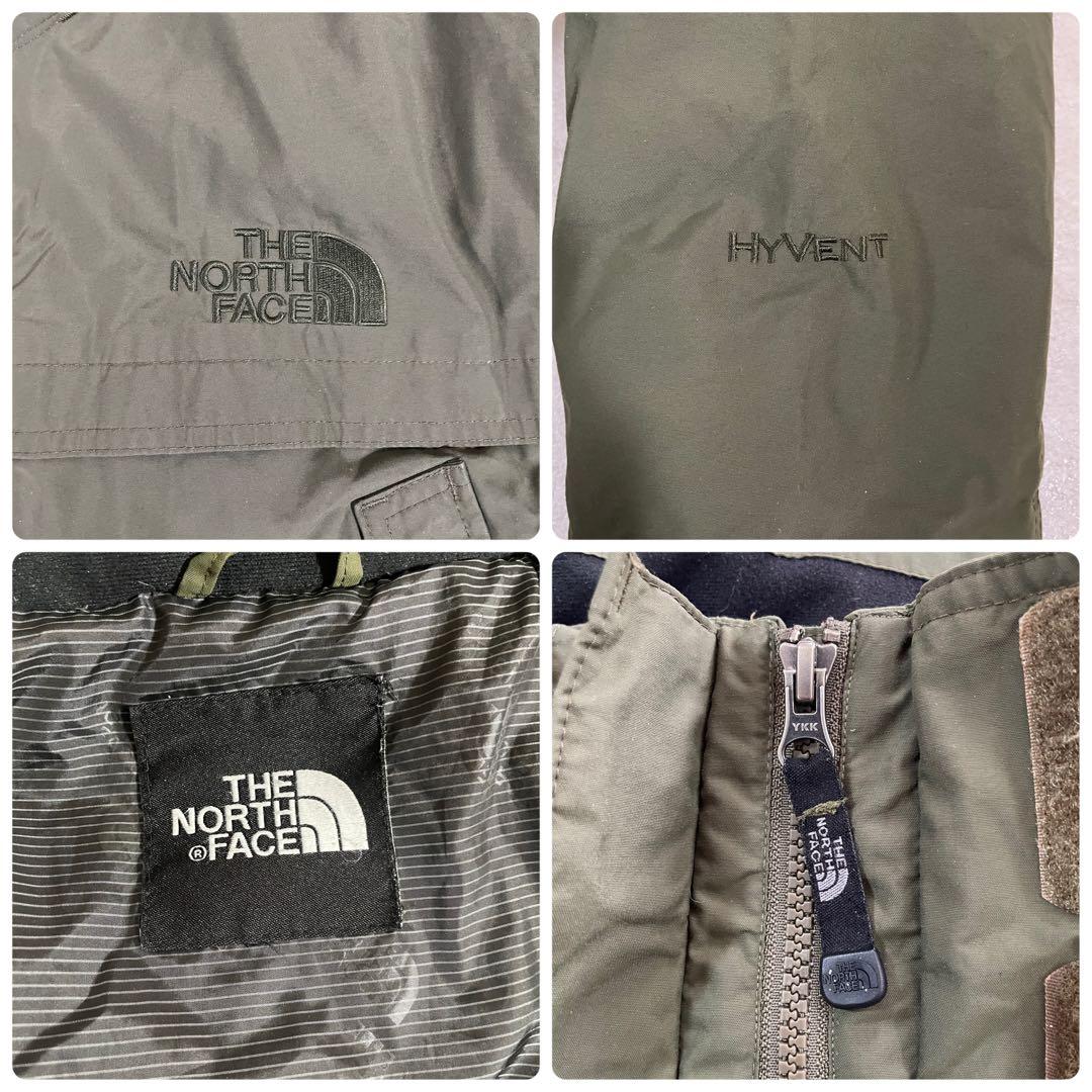 古着 THE NORTH FACE ダウンジャケット HYVENT カーキ L