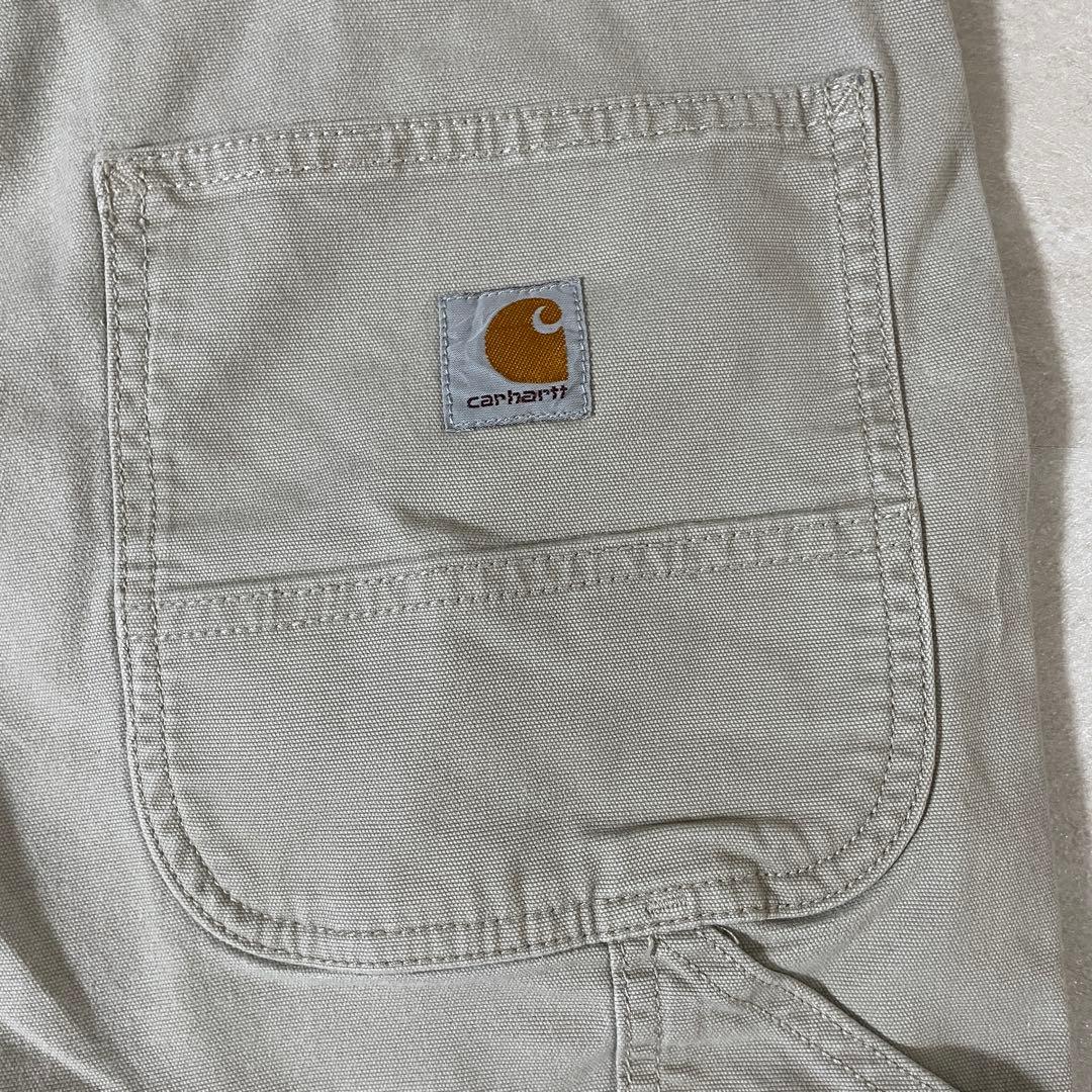 古着 carhartt ハーフパンツ サイズ40 ベージュ