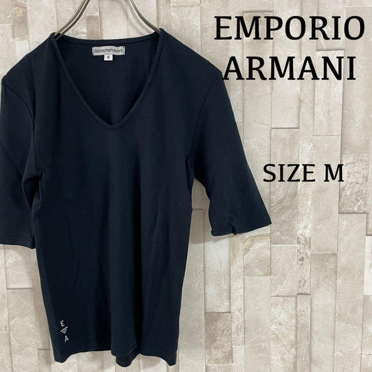 古着 EMPORIO ARMANI 半袖Tシャツ サイズM ブラック