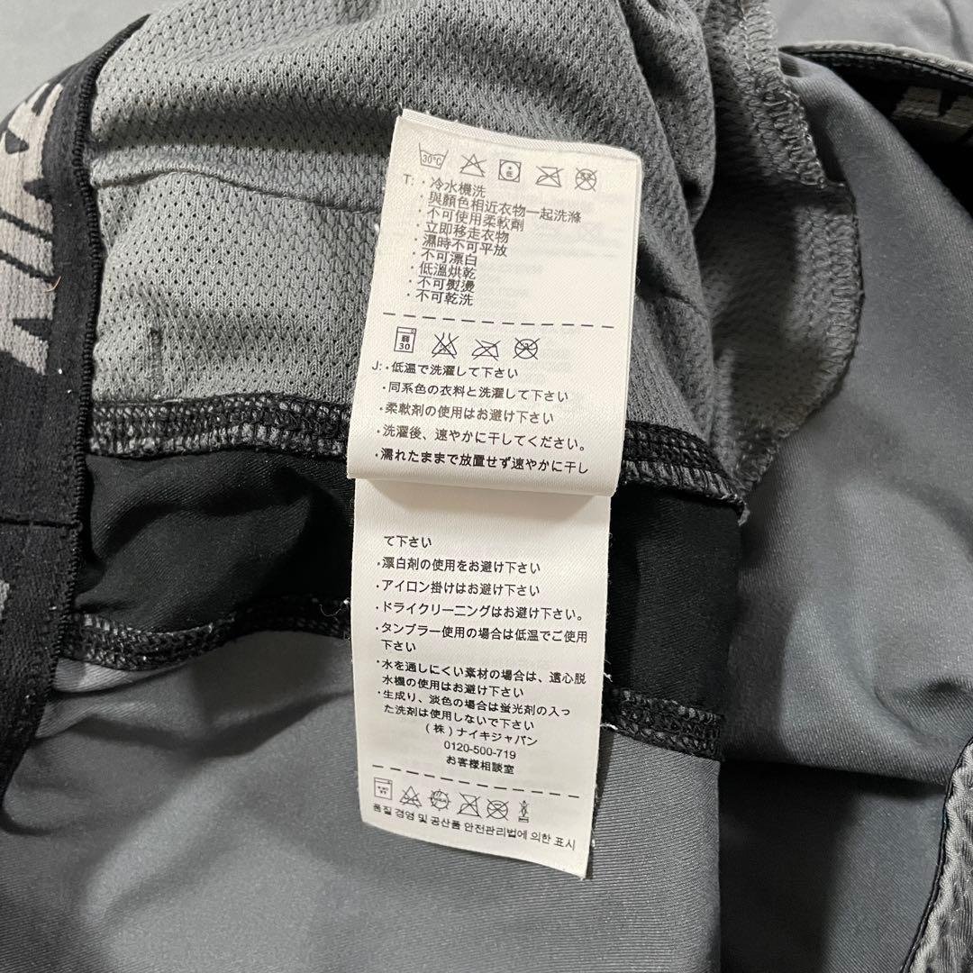【美品】NIKE ハーフパンツ ロゴプリント サイズL グレー