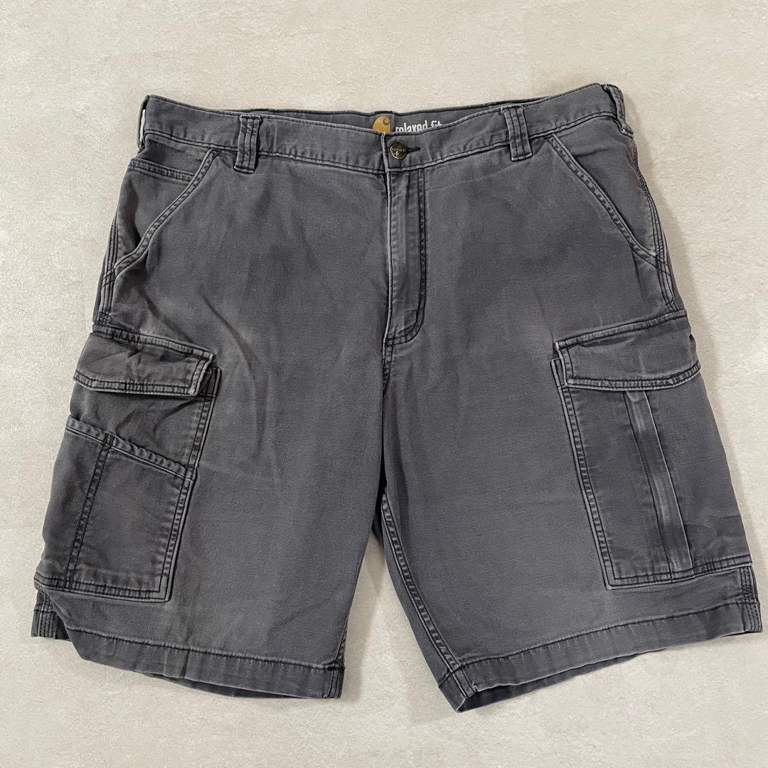 古着carhartt アメカジ ヴィンテージ ハーフパンツ グレー サイズ38