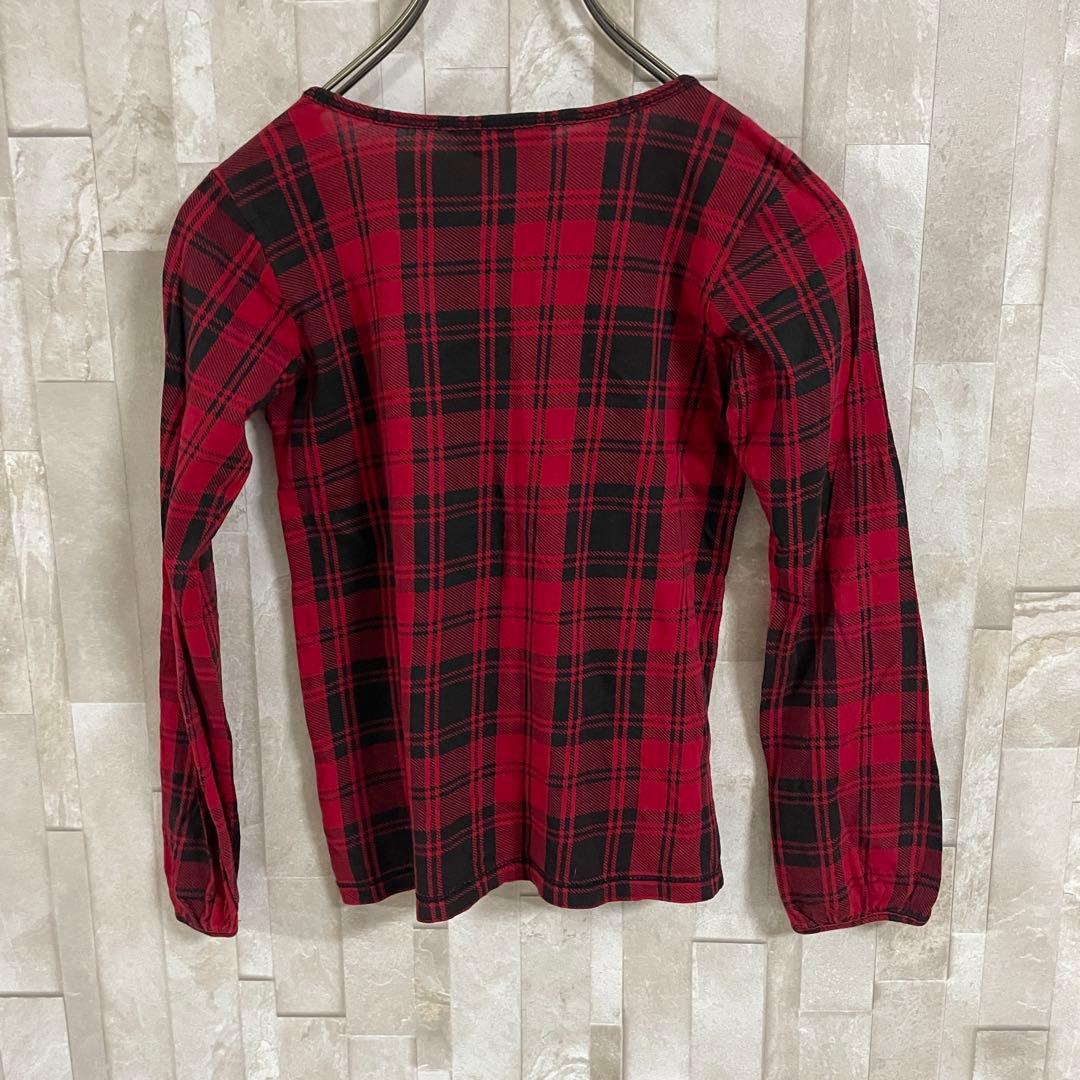 【美品】RALPH LAUREN 長袖ブラウス フリル S(7)130/64