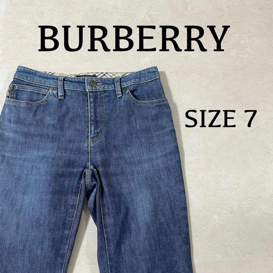 古着 BURBERRY LONDON デニム バーバリーチェック サイズ7