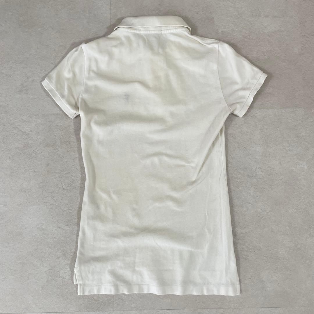 90s POLO RALPH LAUREN 半袖ポロシャツ XS ホワイト