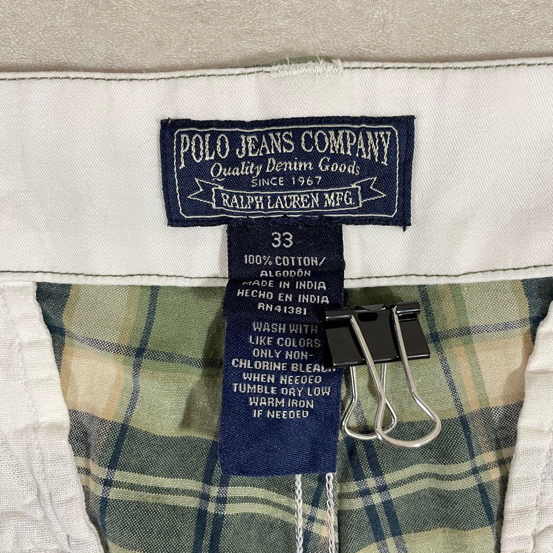 90s POLO RALPH LAUREN ハーフパンツ 33チェック柄