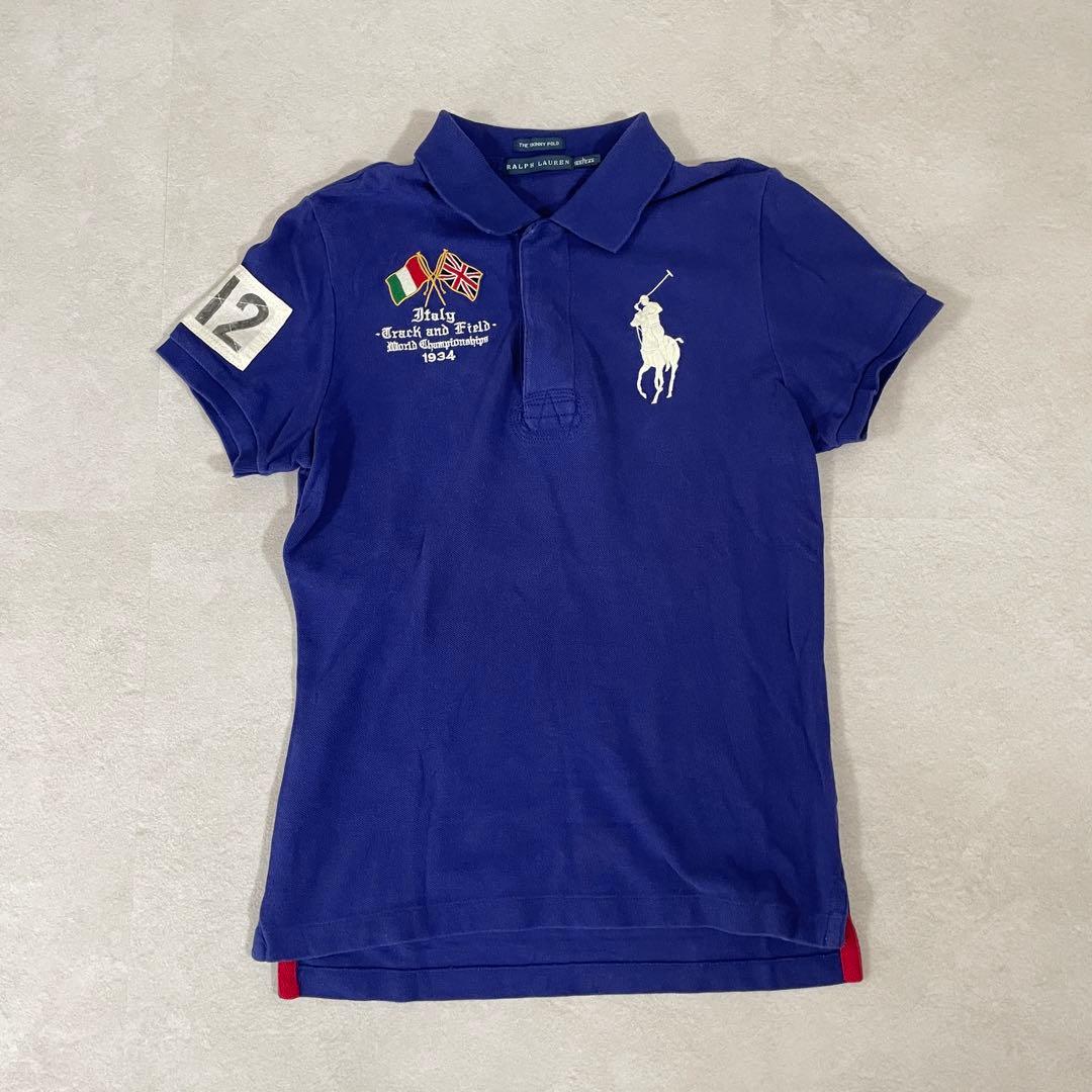 【美品】90s POLO RALPH LAUREN 半袖ポロシャツ 160