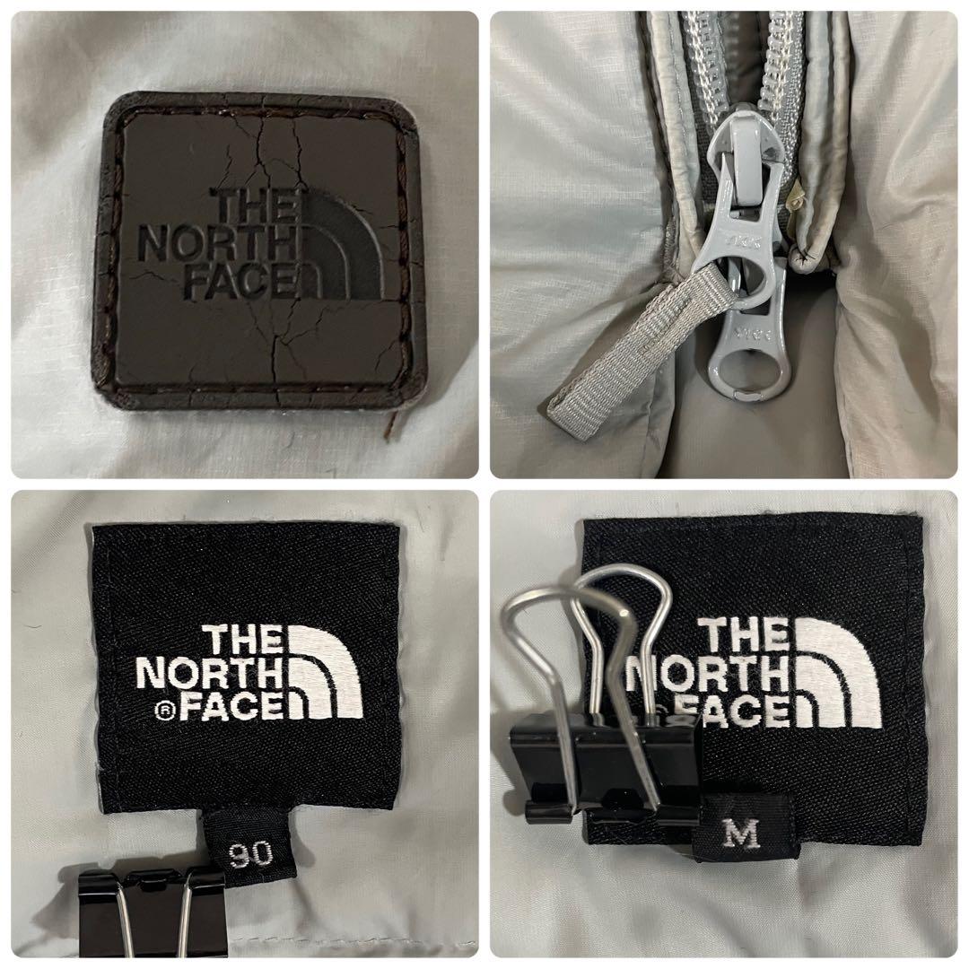 古着 THE NORTH FACE ロングダウンジャケット M グレー