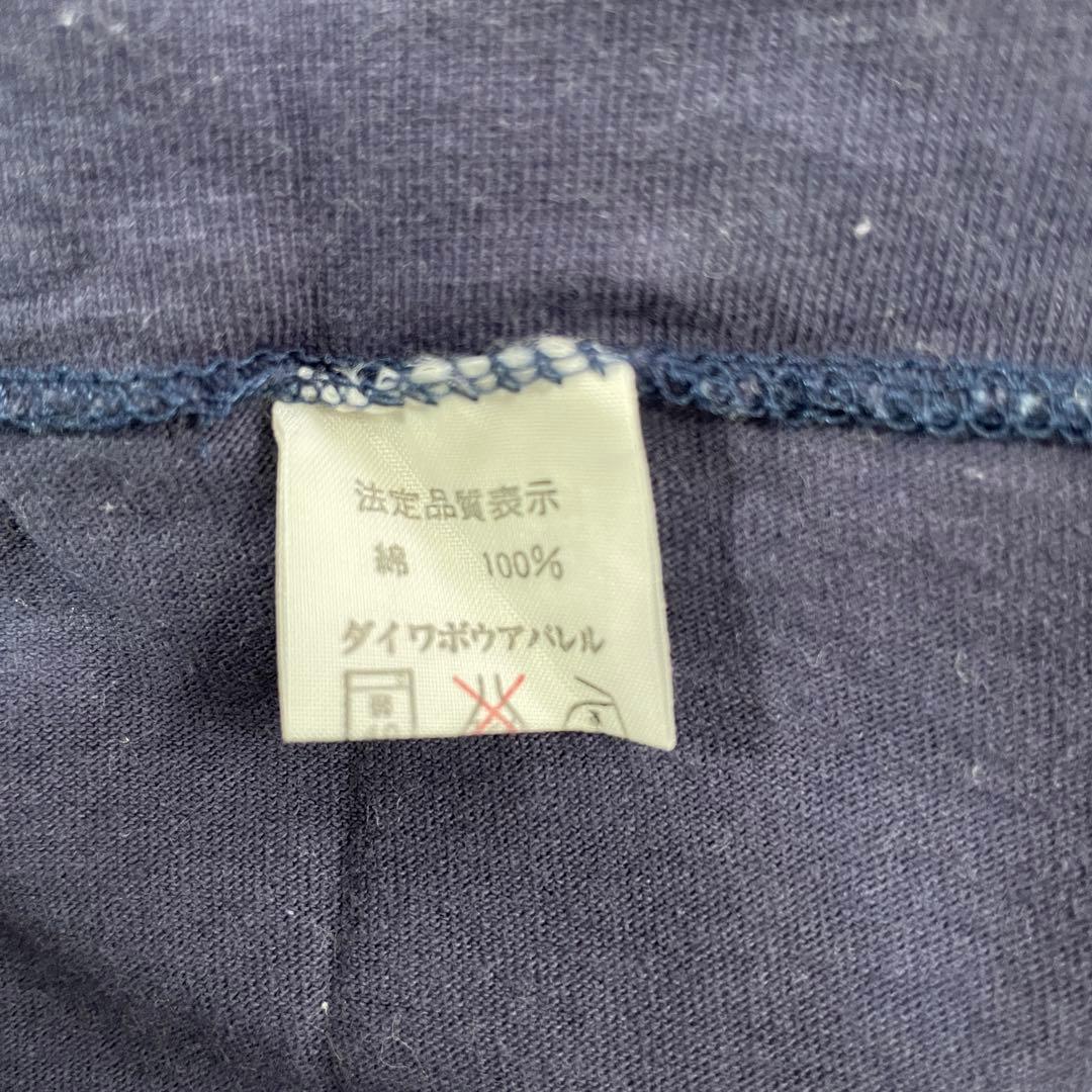 古着 EMPORIO ARMANI ロゴプリント ネイビー 半袖Tシャツ