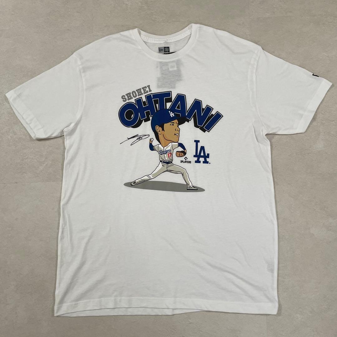 【新品未使用タグ付】NEW ERA 大谷翔平 ピッチャー Tシャツ XL 白色