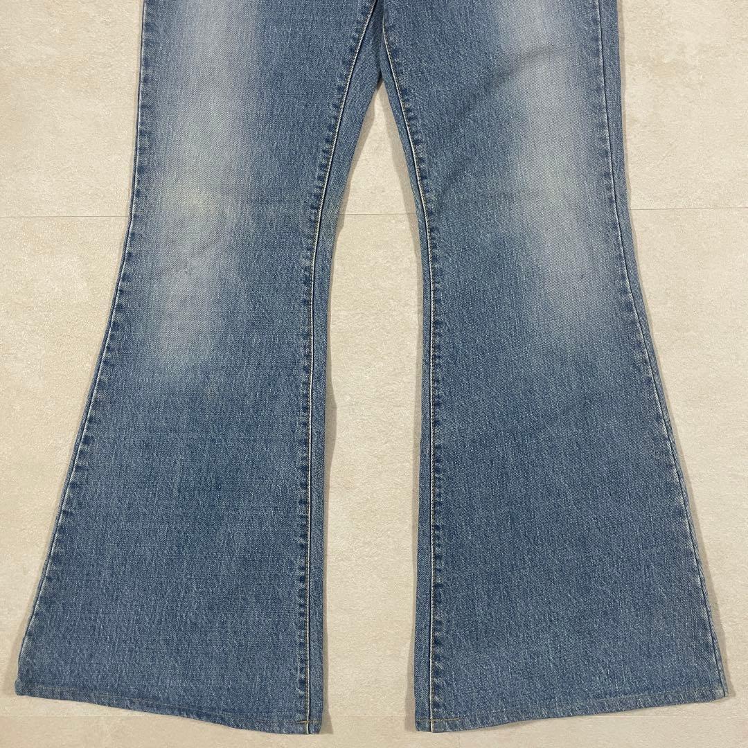 古着 HYSTERIC GLAMOUR デニム フレアパンツ Sサイズ ブルー