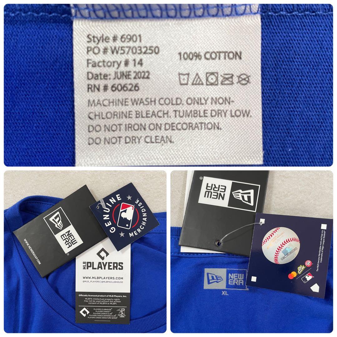 【新品未使用タグ付】NEW ERA 大谷翔平 バッター Tシャツ XL ブルー