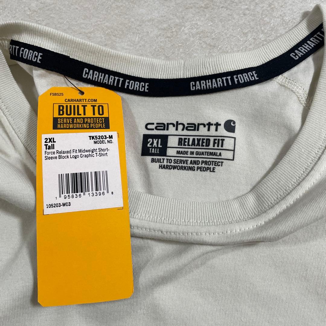 【新品未使用タグ付】Carhartt ホワイト Tシャツ 2XL サイズ