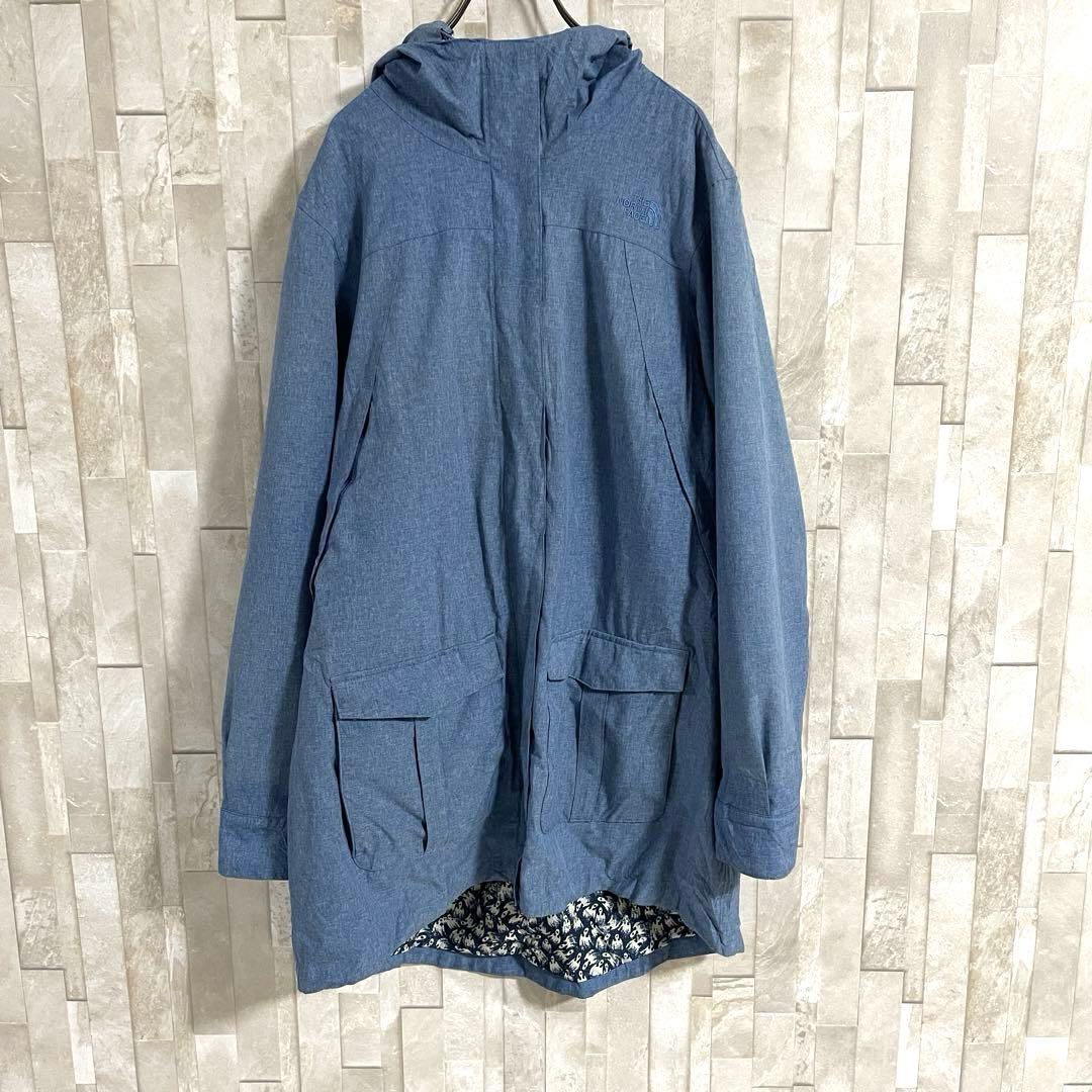 古着 THE NORTH FACE ナイロンパーカー ハイベント 総柄裏地