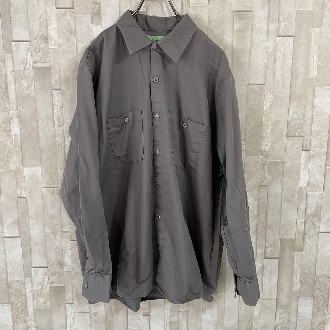 【美品】CiNTAS 長袖ワークシャツ サイズXL グレー