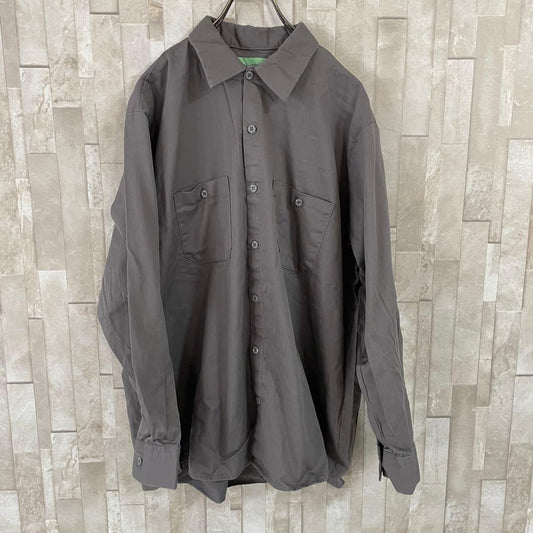 【美品】CiNTAS 長袖ワークシャツ サイズXL グレー