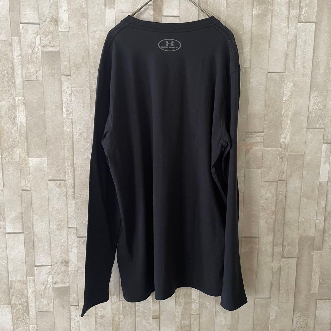 【美品】古着 UNDER ARMOUR 長袖Tシャツ Lサイズ ブラック
