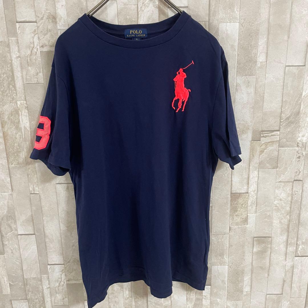 【美品】POLO RALPH LAUREN 半袖Tシャツ ビッグポニー刺繍
