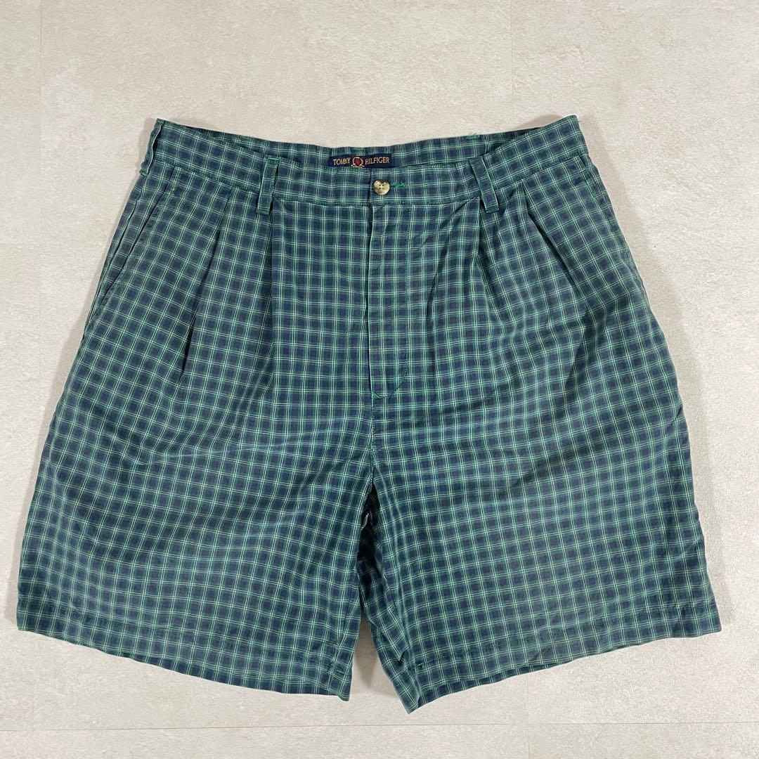 【美品】TOMMY HILFIGER ハーフパンツ サイズ34 チェック柄