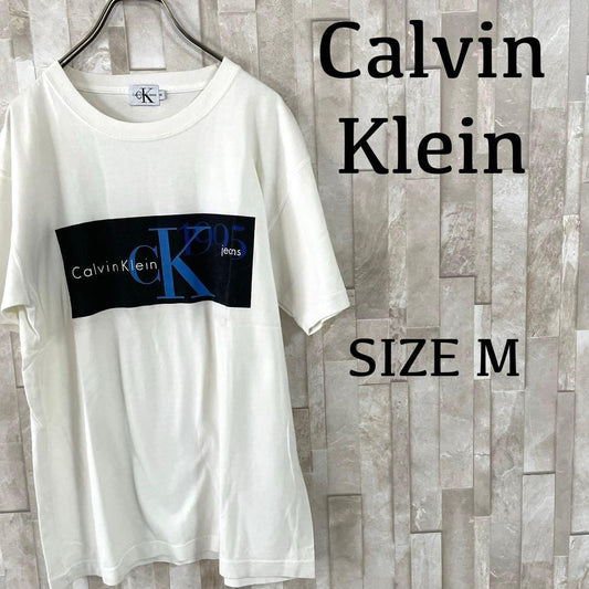 【美品】90s Calvin Klein Jeans Tシャツ M ホワイト